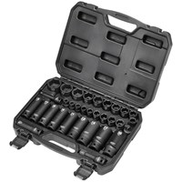Draper 32 Piece Combination Drive Impact Hex Socket Set Metric