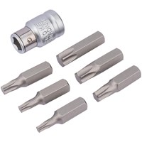Draper Expert 7 Piece 3/8" Square Drive Torx Bit Set