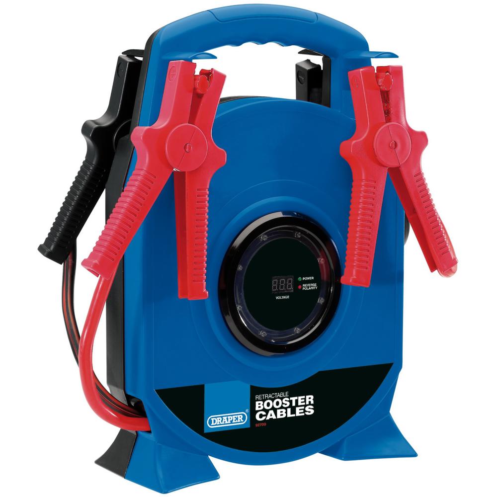 Draper Retractable Booster Cable Jump Leads