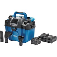 Draper D20WDV10 D20 20v Cordless Wet and Dry Vacuum Cleaner