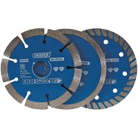 Draper 3 Piece Diamond Blade Set