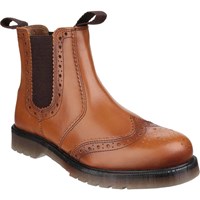 Amblers Mens Dalby Pull On Brogue Boots Amblers Mens Dalby Pull On Brogue Boots