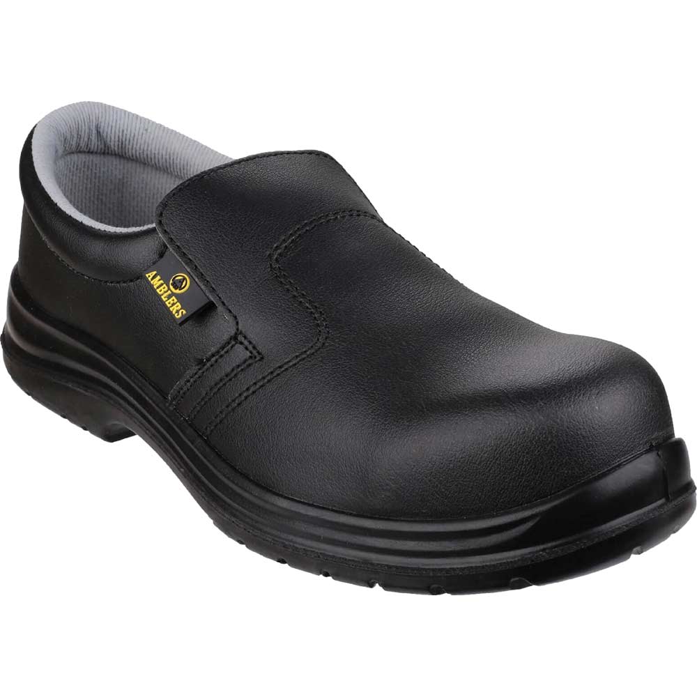 Amblers Safety FS661 Metal Free Lightweight Slip On Safety Shoe - Colour: Black