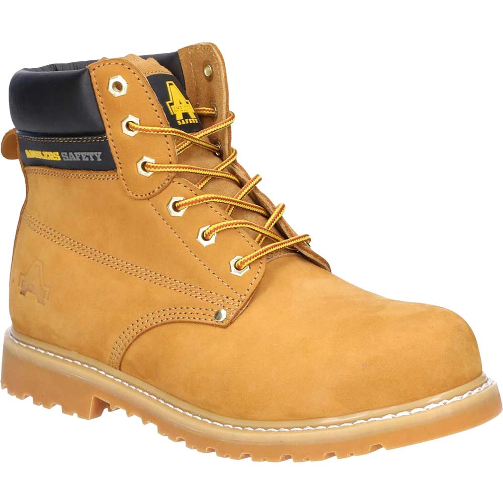 Amblers Mens Safety FS7 Goodyear Welted Safety Boots - Honey, 7