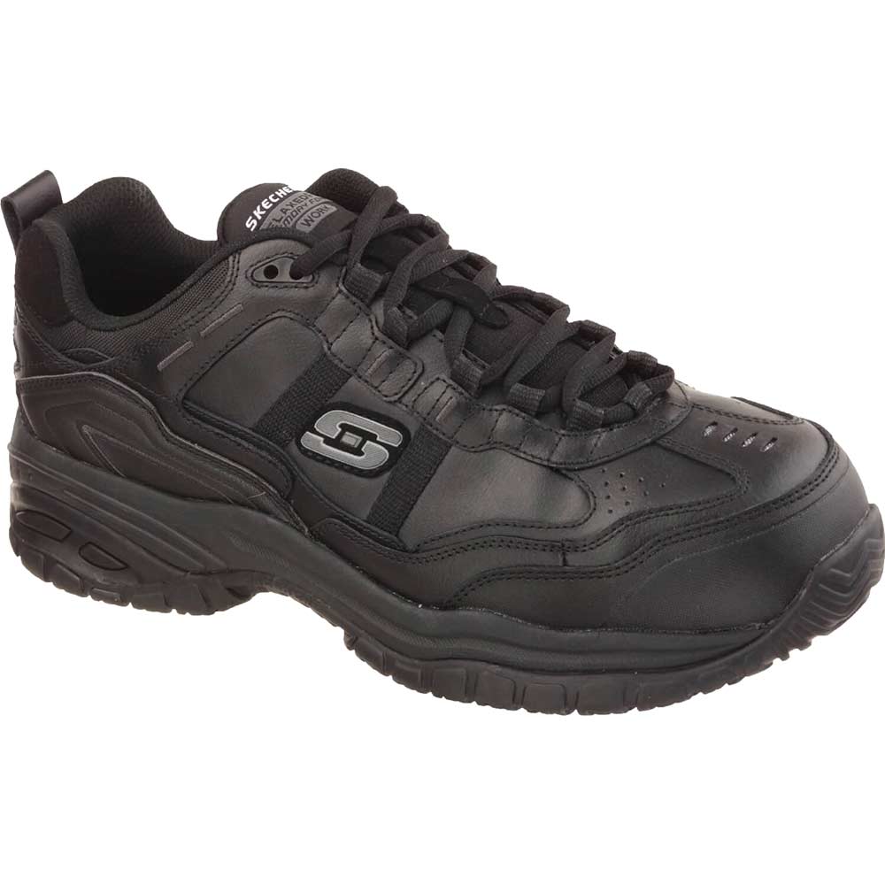 Skechers Work Soft Stride Grinnell Safety Shoe - Black, 6