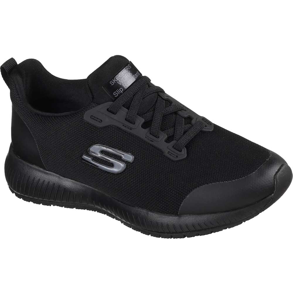 Skechers Work Ladies Squad Shoe - Black, 8