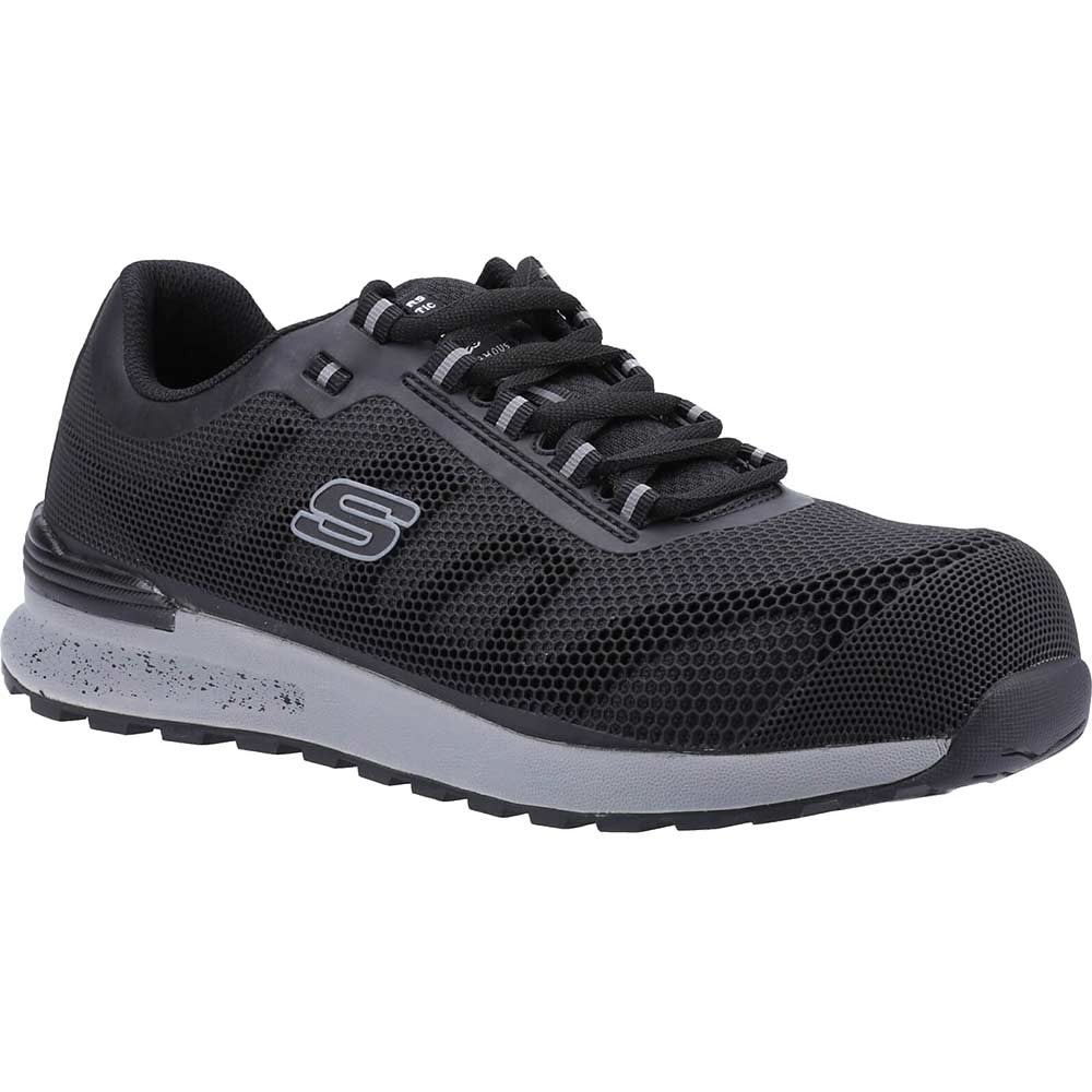 Skechers Bulklin Bragoo Ultimate Comfort Safety Shoe - Black, 8