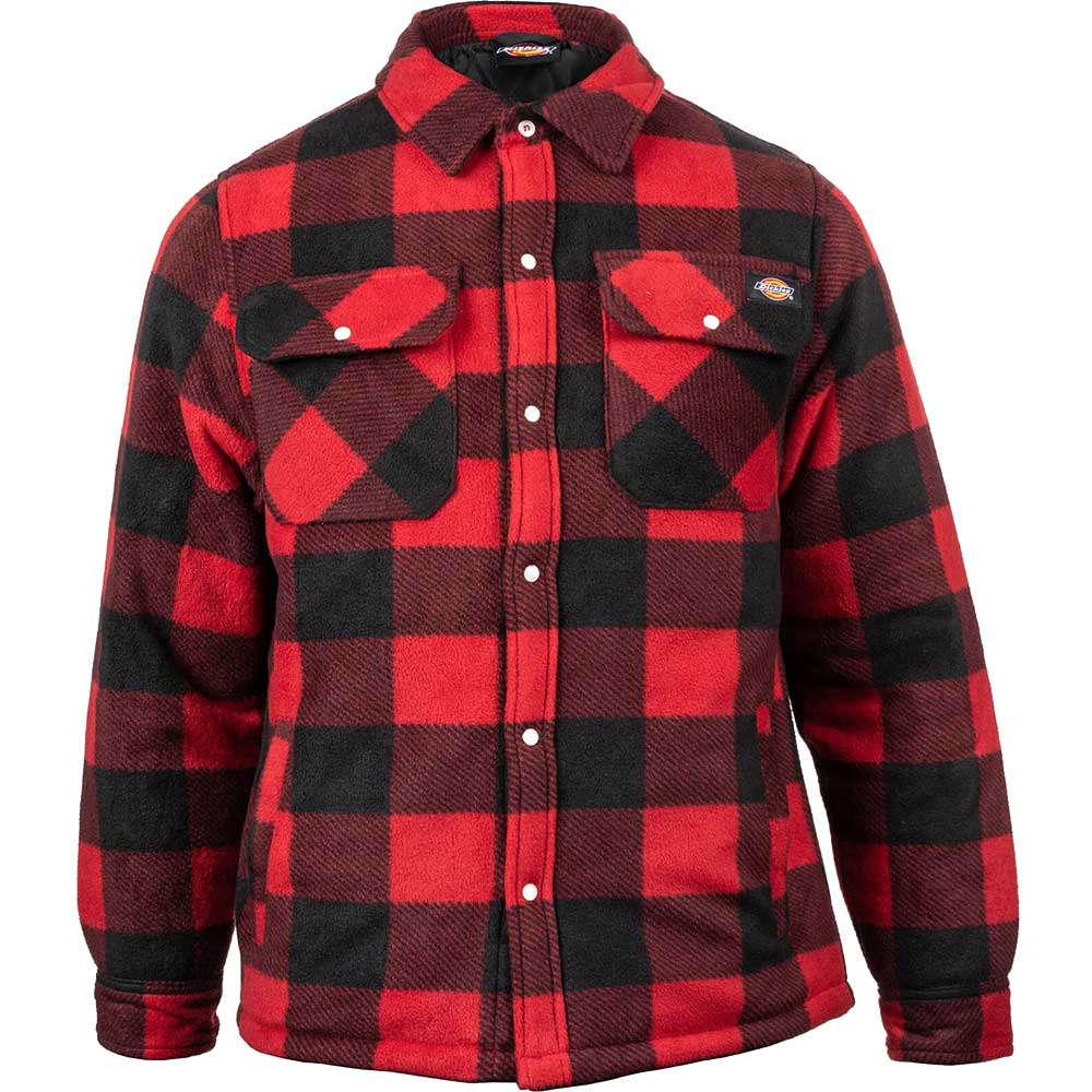 Dickies Men's Red Portland Shirt Small