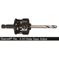 Starrett A10 Arbor 9mm Shank for 32mm - 210mm Hole Saws Starrett A10 Arbor 9mm Shank for 32mm - 210mm Hole Saws