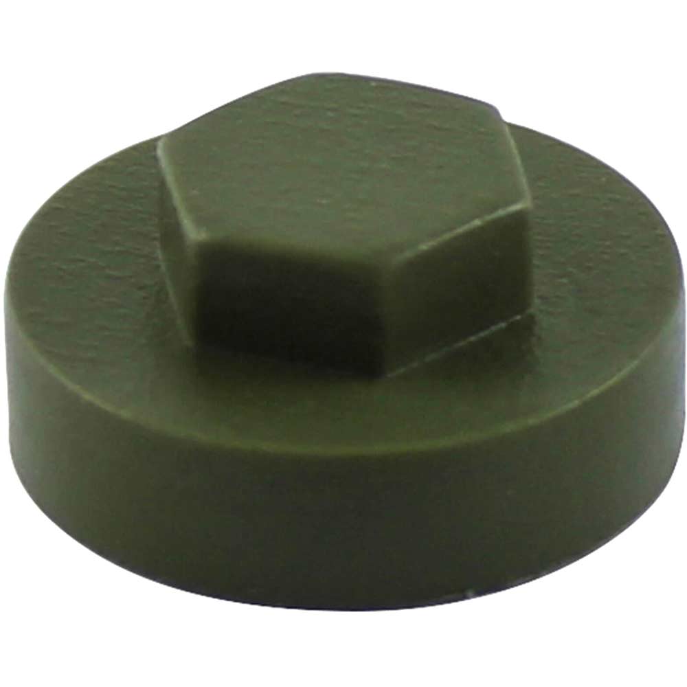 Timco Green Colour Match Hexagon Screw Cover Cap 5/16" X 19Mm Olive Pack Of 1000 Size 5