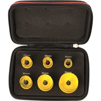 Starrett KCS06001 6 Piece Cordless Smooth Cut Bi Metal Hole Saw Set Starrett KCS06001 6 Piece Cordless Smooth Cut Bi Metal Hole Saw Set