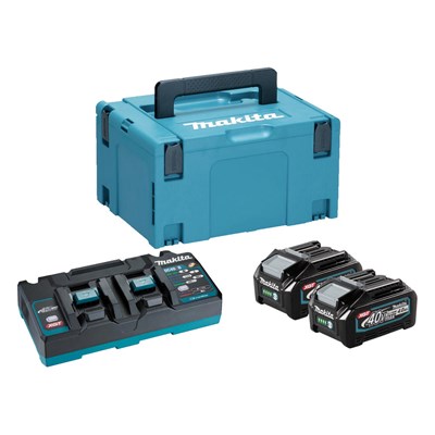 Makita 191U06-6 40v Max XGT Cordless 2 Battery 4ah and Charger Kit