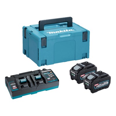 Makita 191U19-7 40v Max XGT Cordless 2 Battery 5ah and 110v Charger Kit