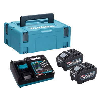 Makita 191V42-8 40v Max XGT Cordless 2 Battery 5ah and Charger Kit