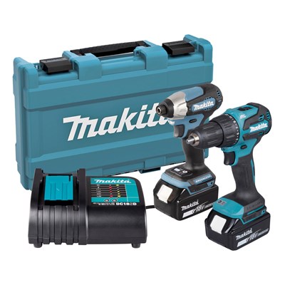 Makita DLX2539ST 18v LXT Cordless Combi Drill and Impact Driver Kit