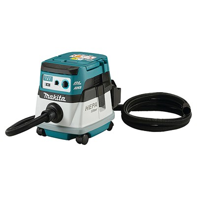 Makita DVC867L Twin 18v LXT Cordless Dust Extractor 8L