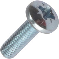 Machine Screw Pozi Pan Head Bright Zinc Plated