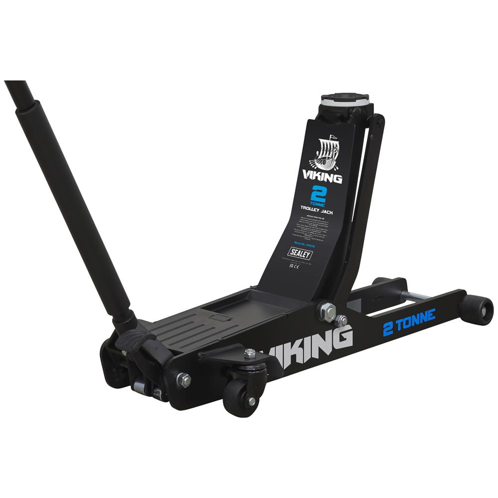 Sealey Viking Low Entry Long Reach Trolley Jack with Rocket Lift