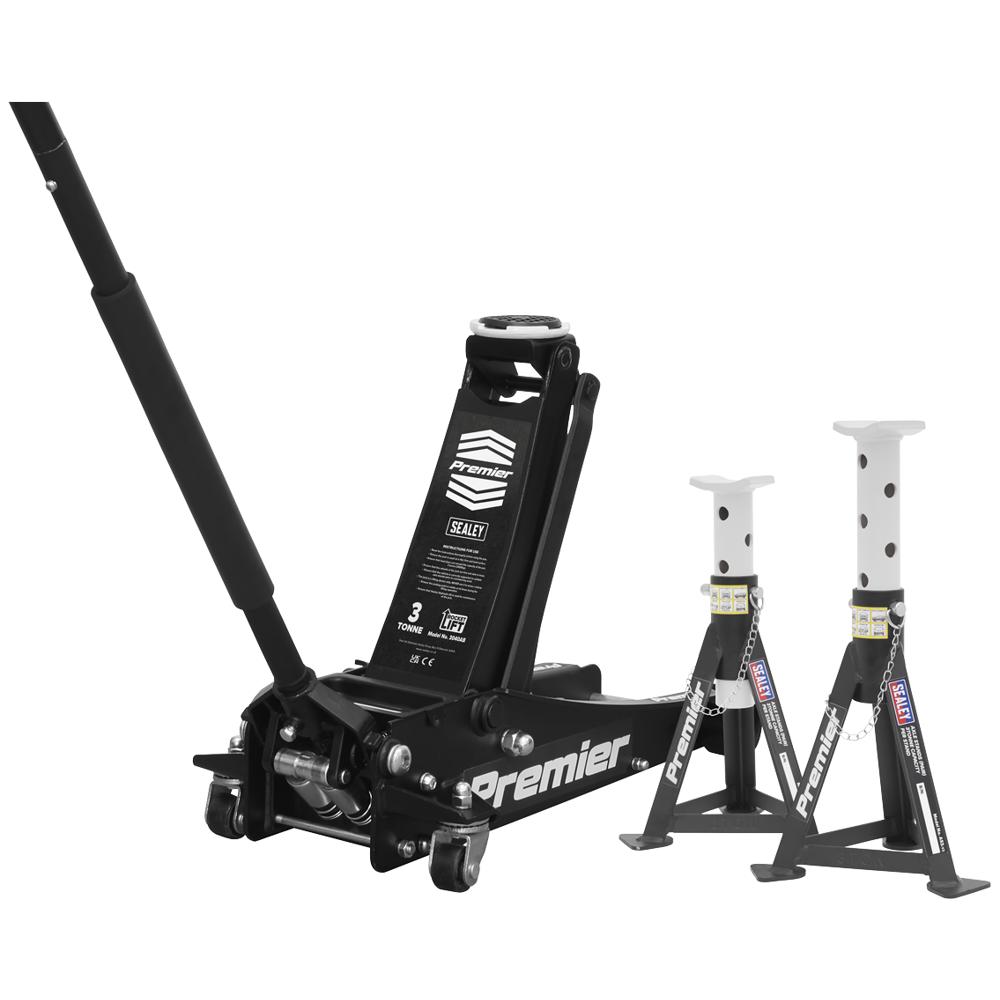 Sealey Premier 3040A Rocket Lift Trolley Jack and Axle Stands Set