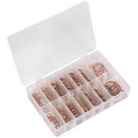 Sealey 250 Piece Copper Diesel Injector Washer Assortment Metric