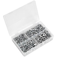 Sealey 320 Piece Steel Nut Assortment Imperial UNF