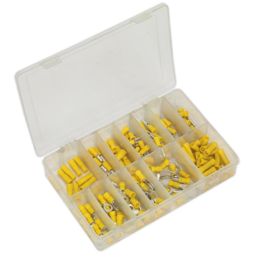 Sealey 140 Piece Yellow Crimp Terminal Assortment