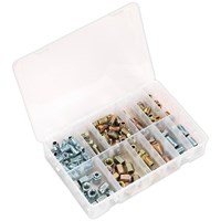 Sealey 200 Piece Brake Pipe Nut Assortment Metric and Imperial