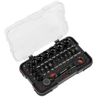 Sealey Premier 31 Piece 1/4" Drive Low Profile Socket and Bit Set