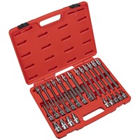 Sealey 30 Piece 1/2" Drive Hexagon Socket Bit Set Metric