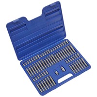 Sealey 74 Piece Ribe / Spline / Hex / Torx / Security Torx Bit Set