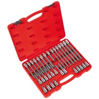 Sealey 32 Piece 1/2" Drive Ribe Socket Bit Set