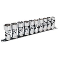 Sealey 10 Piece 3/8" Drive Universal Joint Hexagon WallDrive Socket Set
