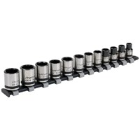 Sealey 12 Piece Black Series 3/8" Drive Lock On Hexagon Socket Set