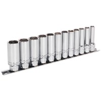Sealey 12 Piece 3/8" Drive Deep Lock On Hexagon Socket Set