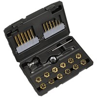 Sealey Premier 26 Piece Titanium Coated Hexagonal Tap & Die Set 