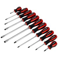 Sealey 11 Piece Slotted and Phillips Hammer Through Screwdriver Set