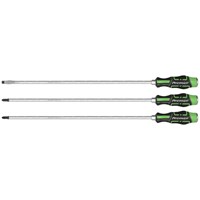 Sealey 3 Piece Slotted and Phillips Hammer Thru Long Screwdriver Set