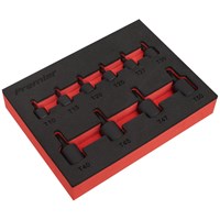 Sealey 10 Piece 1/4" and 3/8" Drive Low Profile Impact Torx Socket Bit Set