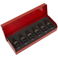 Sealey 6 Piece 1/2" Drive Impact Torx Socket Bit Set