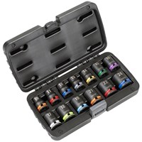 Sealey 13 Piece 1/2" Drive Lock On Impact Socket Set 