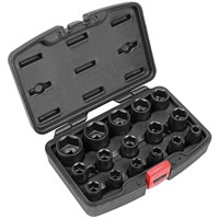 Sealey 16 Piece 1/2" Drive Hexagon Impact Socket Set