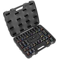 Sealey 34 Piece 1/2" Drive Colour Coded Impact Socket Set