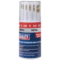 Sealey 11 Piece HSS Titanium Drill Bit Set