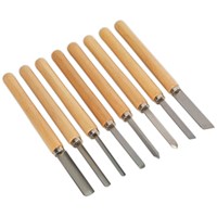 Sealey AK60/8 8 Piece Wood Turning Tool Set
