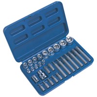 Sealey 30 Piece Combination Drive Torx Socket and Bit Set