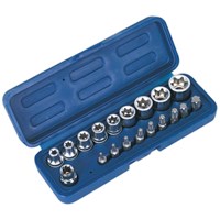 Sealey 19 Piece 3/8" Drive Torx Socket and Screwdriver Bit Set