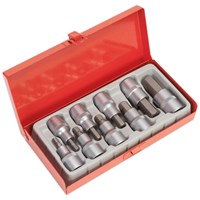 Sealey 9 Piece 1/2" Drive Hexagon Socket Bit Set