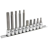 Sealey 10 Piece 3/8" Drive Spline Socket Bit Set