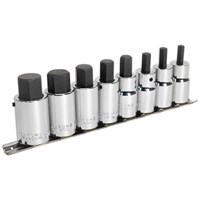 Sealey 8 Piece 1/2" Drive Hexagon Socket Bit Set Metric
