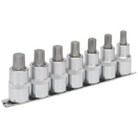 Sealey 7 Piece 1/2" Drive Ribe Socket Bit Set